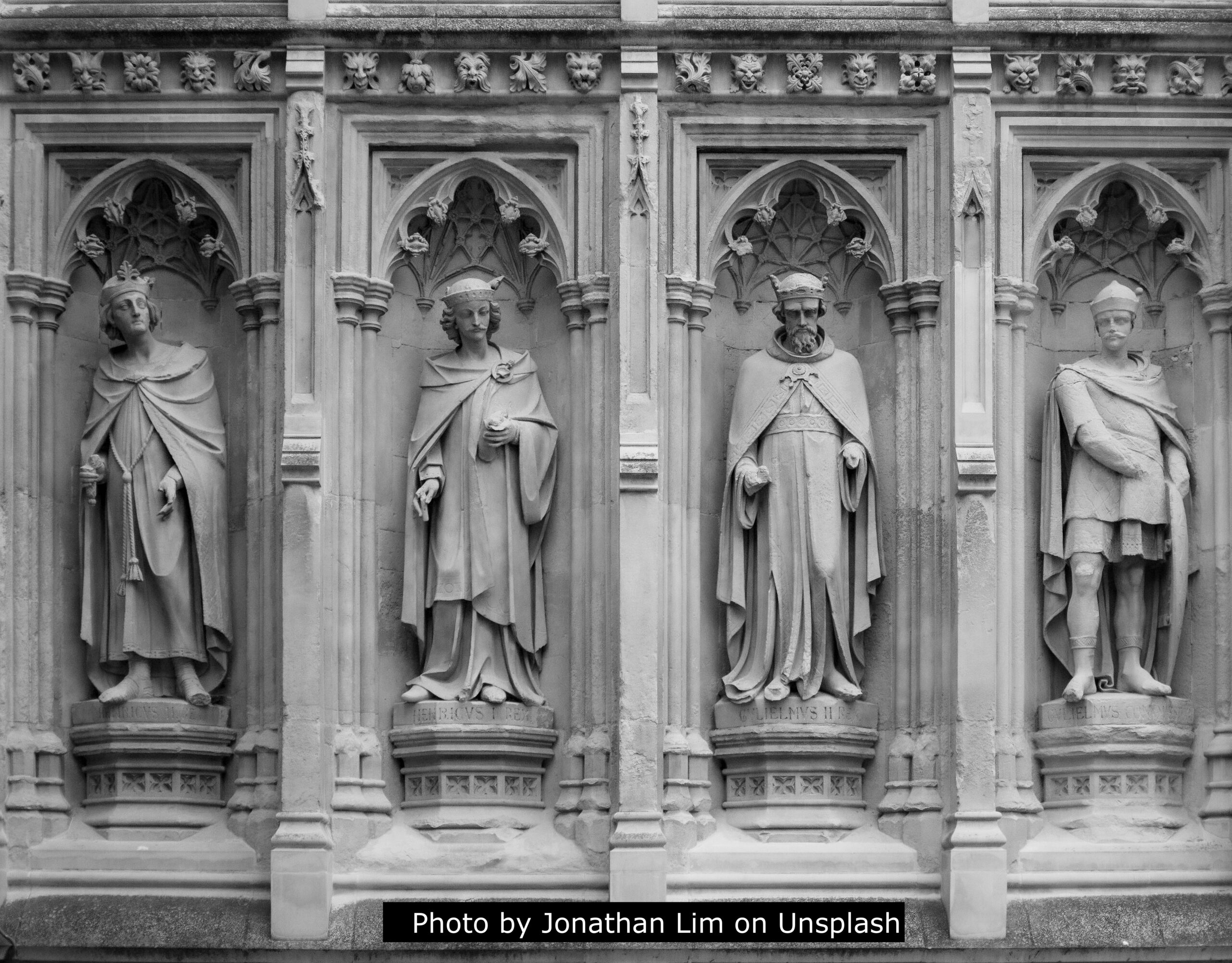 Statues above entrance gate